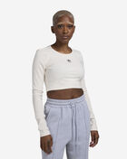 Essentials Ribbed Crop Long Sleeve Tee