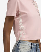 Smoke Rise Boxy Cropped Tapestry Tee NT25601SNZ-SP Pink 3