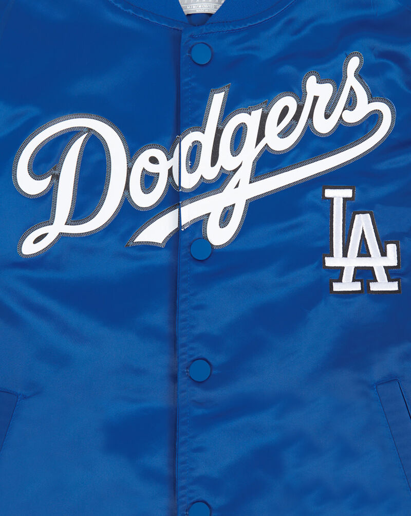 PRO STANDARD Big Boys' Los Angeles Dodgers Classic Satin Jacket LLDB6315136-DBL Blue 4