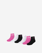 Girls' Metallic Swoosh Quarter 6PK Socks