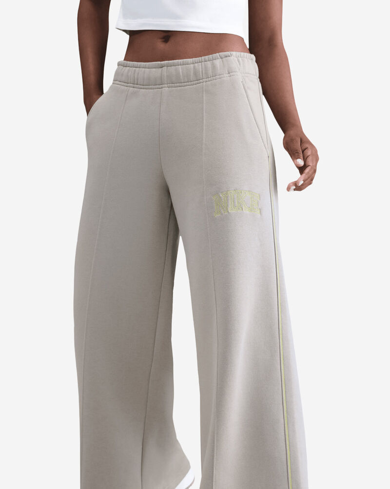 Nike NSW Phoenix Fleece Wide-Leg Contrast Sweatpants IM7492-009 Grey 3