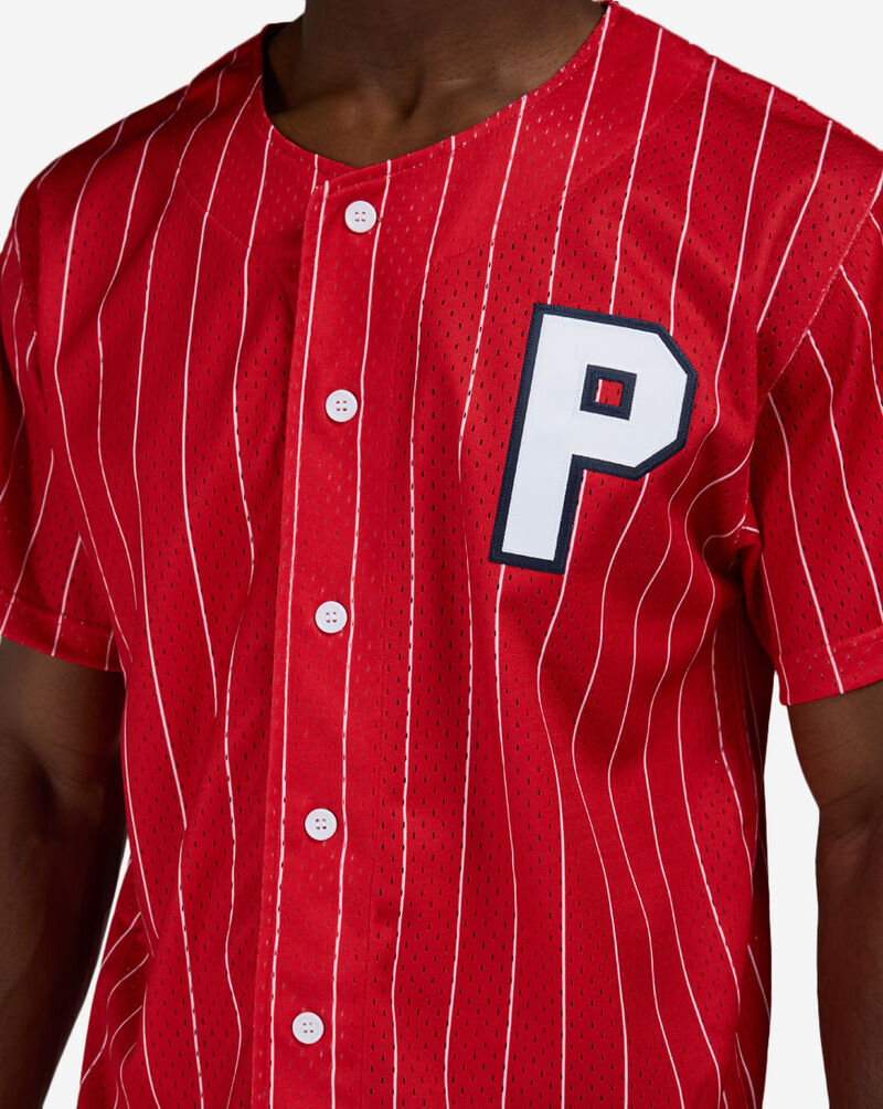 Mitchell  Ness Philadelphia Stars Cristopher S&aacute;nchez Authentic Batting Practice Pinstripes Jersey JY19325-PSRURWH Red 4