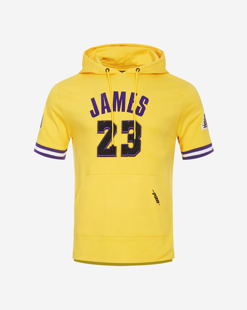 PRO STANDARD Los Angeles Lakers James Short Sleeve Hoodie BLL1515626-YEL Yellow 1