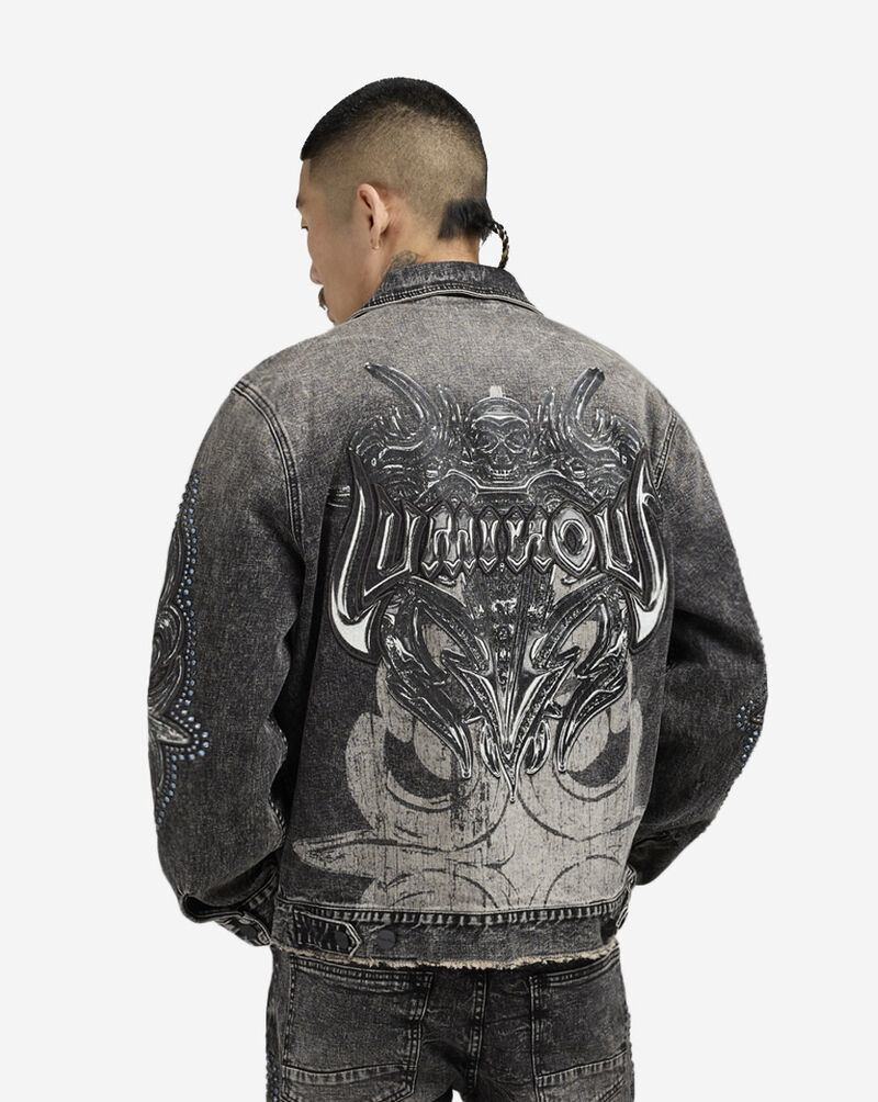 Smoke Rise Luminous Denim Jacket JJ25546SN-GRY Grey 2