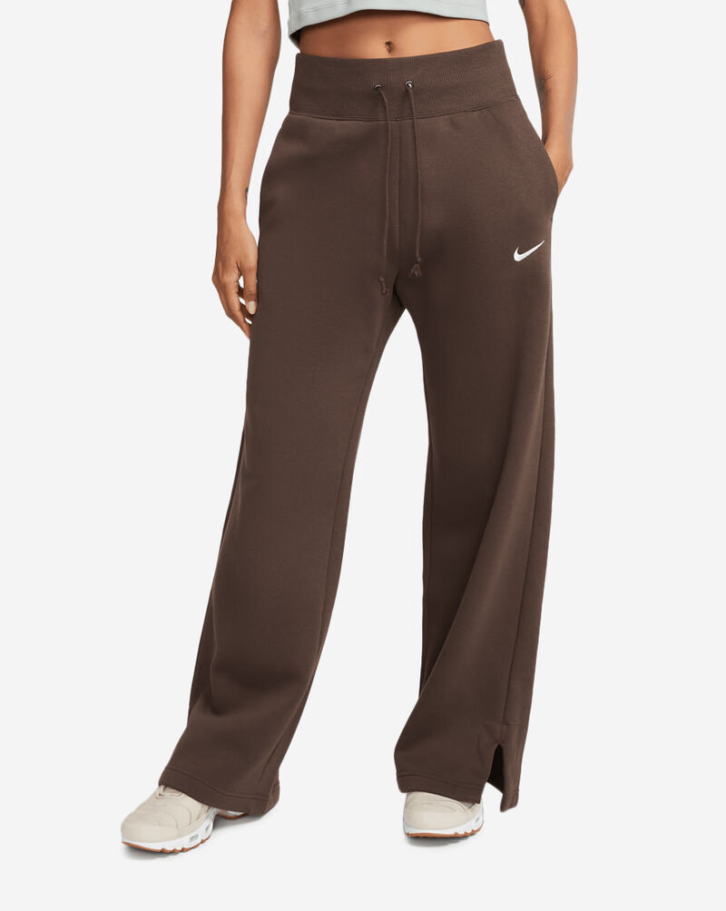 Shop Nike NSW Fleece High-Rise Wide-Leg Pants DQ5615-237 brown 