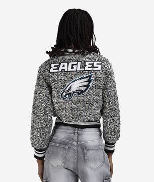 Philadelphia Eagles Tweed Sequin Bomber