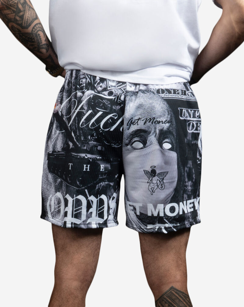 Hasta Muerte Collage Shorts  HM-COLLAGE-SHORTS Black 2