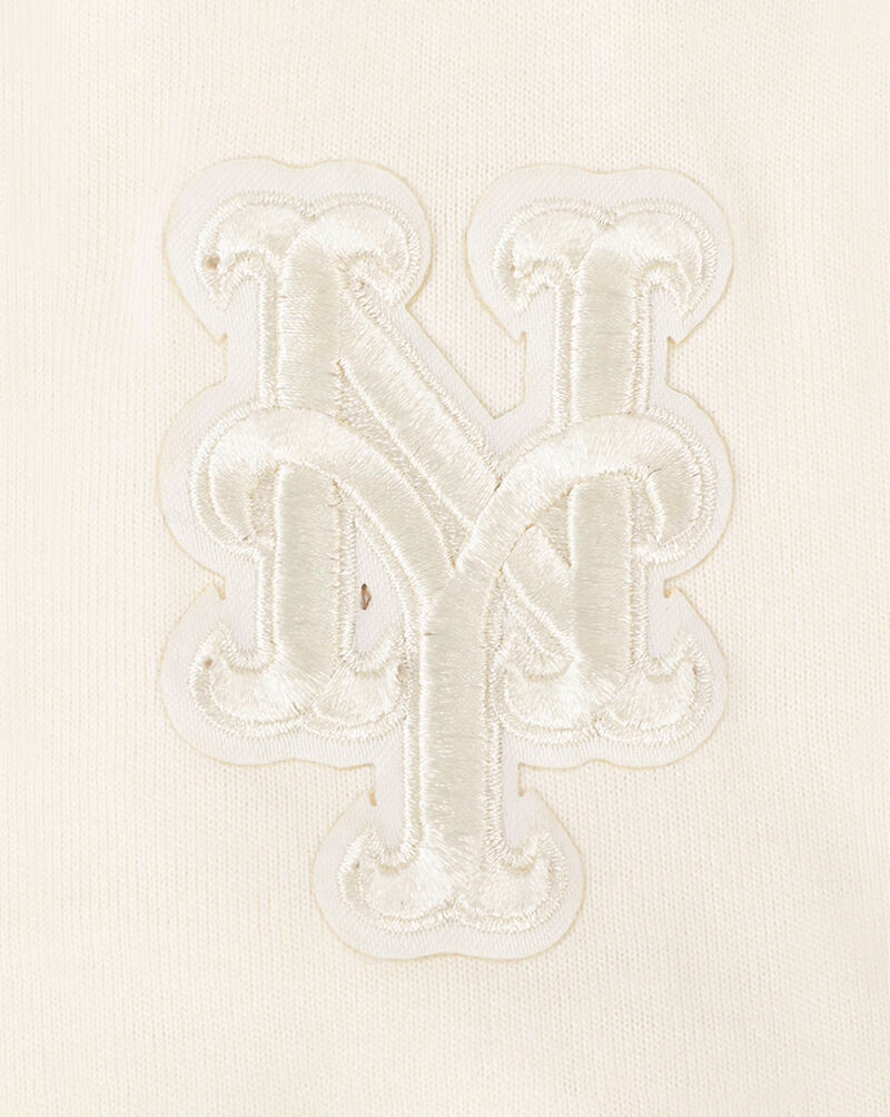 PRO STANDARD Big Girls' New York Mets Neutral Boxy Tee LNMBA314948-EGG cream 4