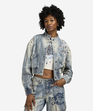 Denim Bomber Jacket