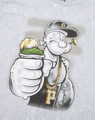 Graphic Tees Kids' Popeye Spinach Tee PPY2022YB Grey 2