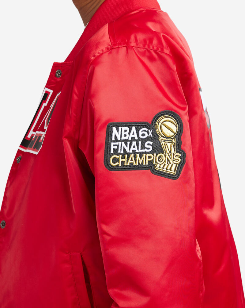 Pro Standard Chicago Bulls Big Logo Satin Jacket BCBU55015-RED Red 4