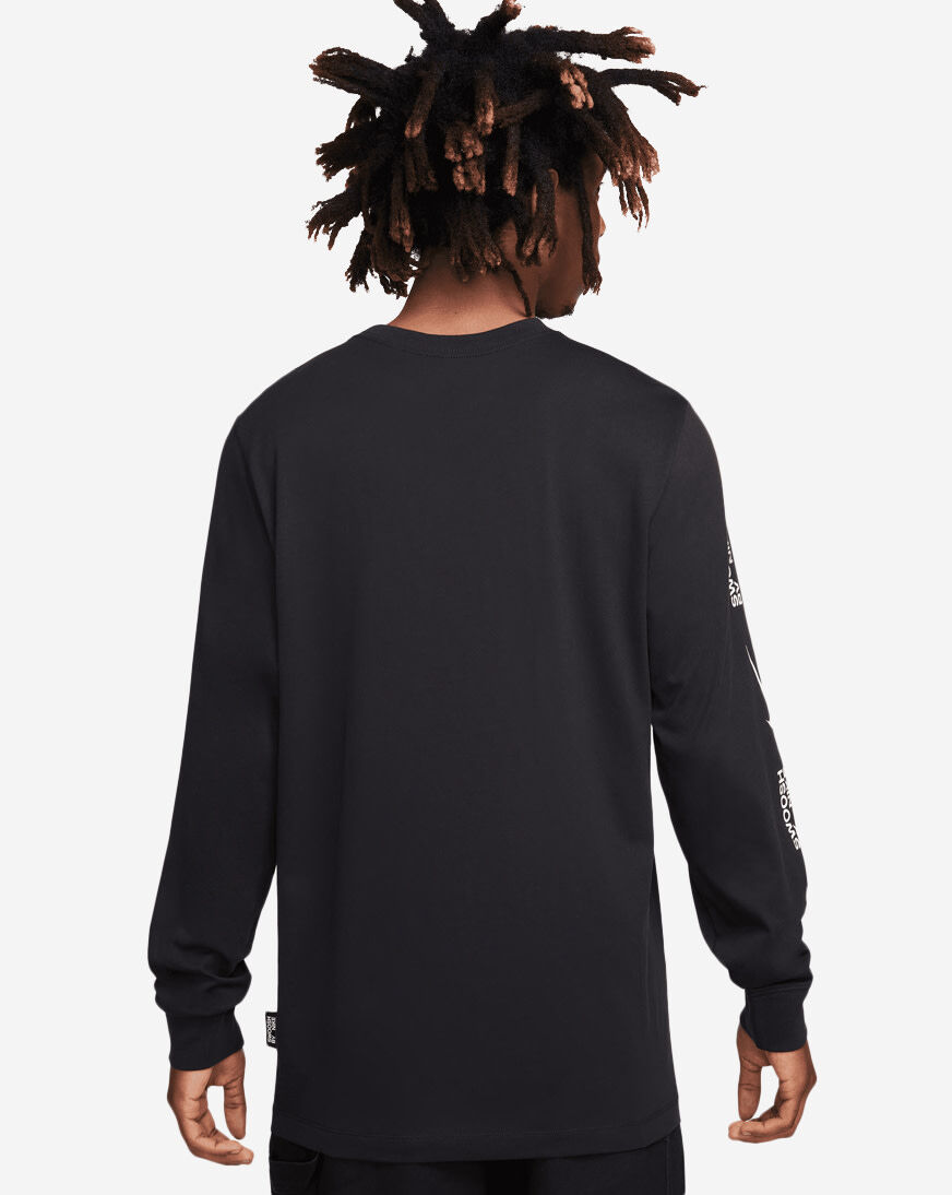 Shop Nike NSW Big Swoosh Long Sleeve Tee FJ1119-010 black