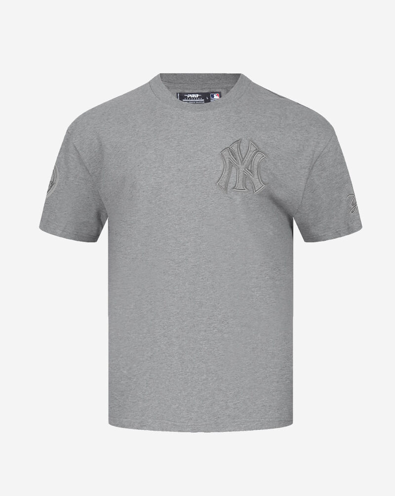 PRO STANDARD New York Yankees Neutral Drop Shoulder Tee  LNY136855-DHG Grey 1