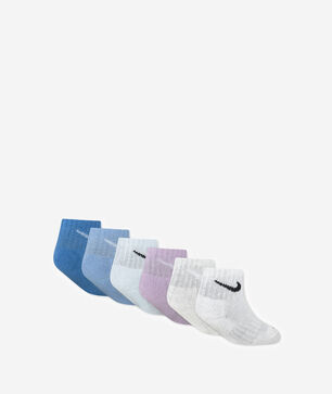 Little Kids' Dri-FIT Performance Basics 6Pk Quarter Socks