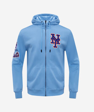 New York Mets Classic Chenille Double Knit Full-Zip Hoodie