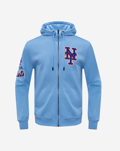 New York Mets Classic Chenille Double Knit Full-Zip Hoodie
