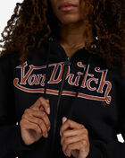 Von Dutch Grommet HD Corset Full Zip Fleece Hoodie 7VND2B0355SN Black 3