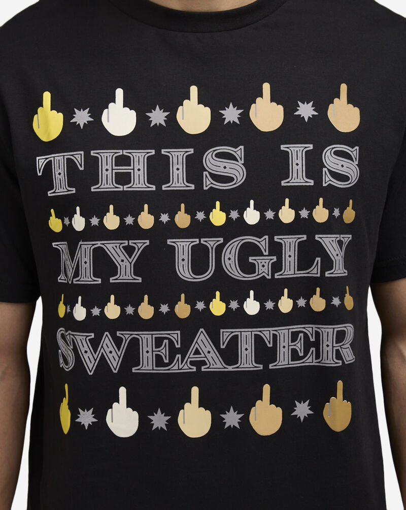 Mister Tee Ugly Sweater Border 2.0 Tee MTUS264-USBLK Black 3