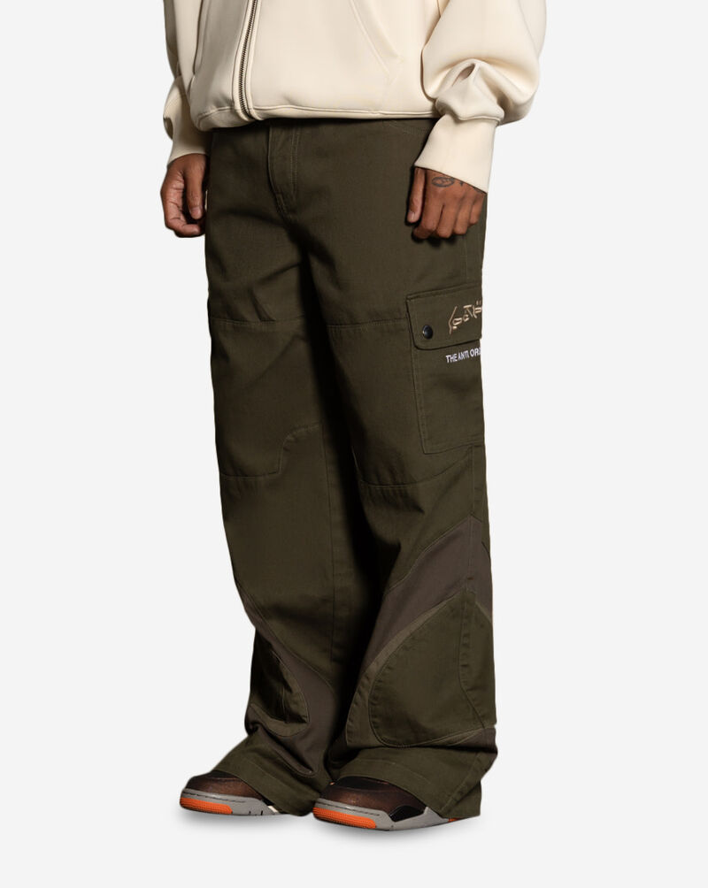 Shop Loiter Loiter X The Anti Order Flow Cargo Pants 03011404K001 green ...