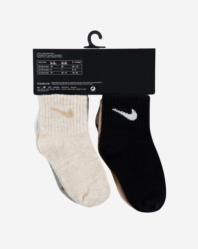 Nike Toddler 6Pk Ankle Socks NN0641-G0E Multi 3