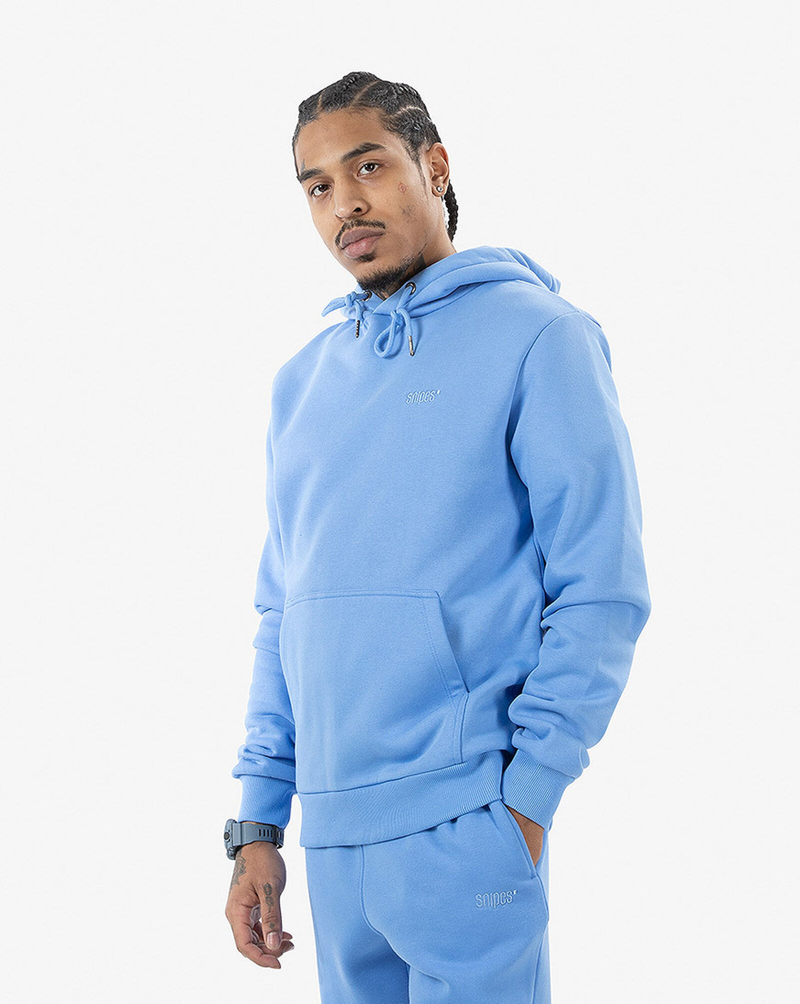 Shop SNIPES Small Logo Essential Hoodie SNQ122002M-PRO blue | SNIPES USA