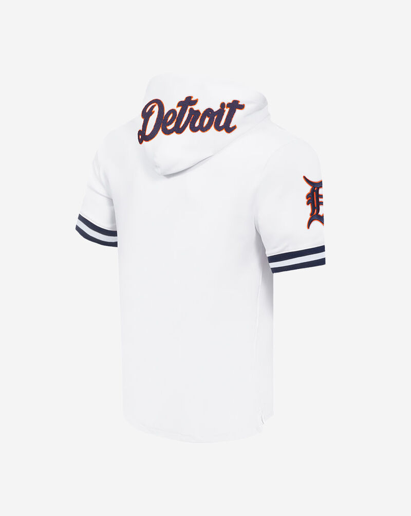 PRO STANDARD Detroit Tigers Classic Chenille Double Knit Pull Over Hoodie  LDT135076-WMN White 3