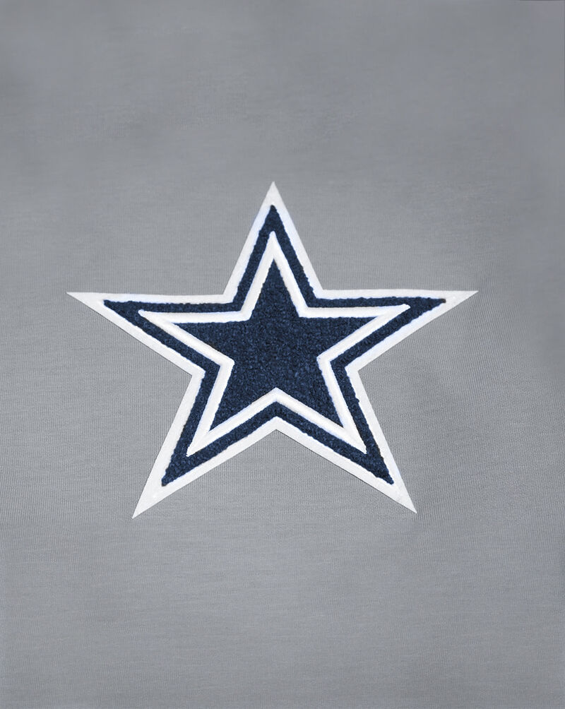 PRO STANDARD Dallas Cowboys Chenille Double Knit Pull Over Hoodie FDC5410295-GRY Grey 2