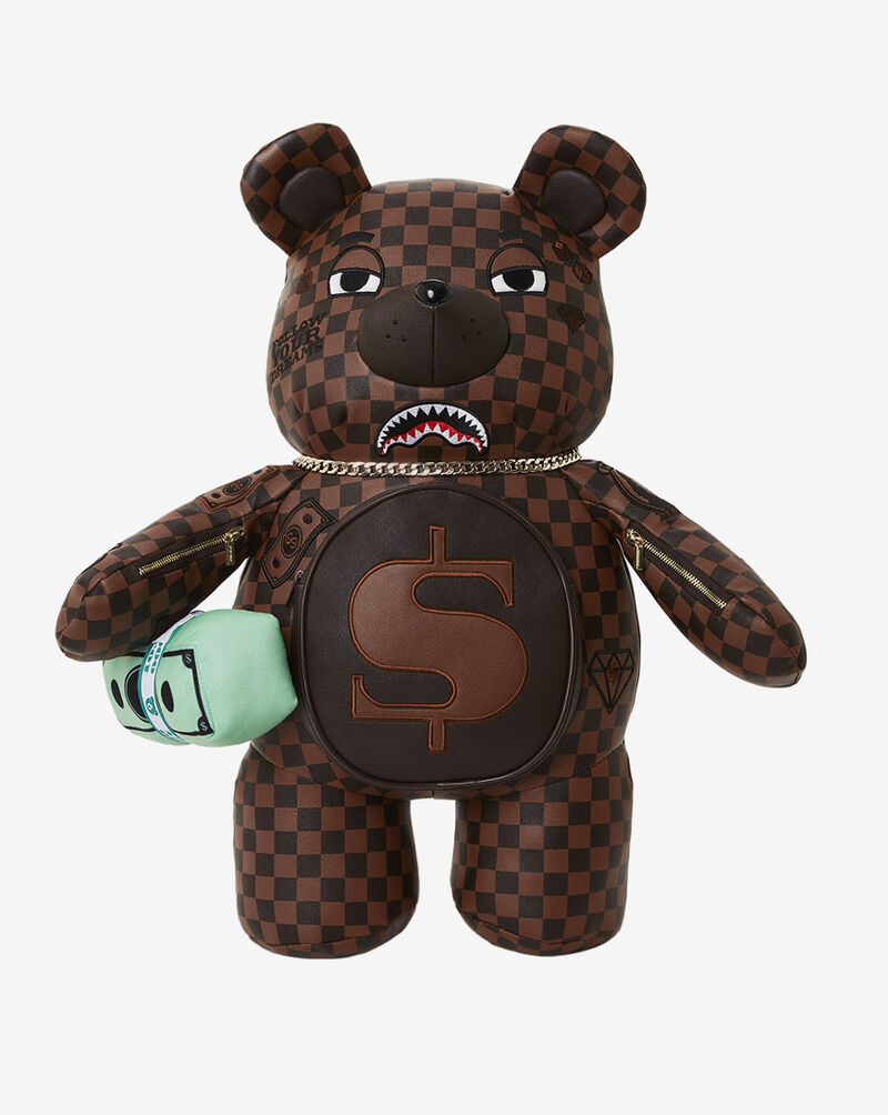 Shop SPRAYGROUND Teddy Bear Checked Backpack 910B4409NSZ brown SNIPES USA