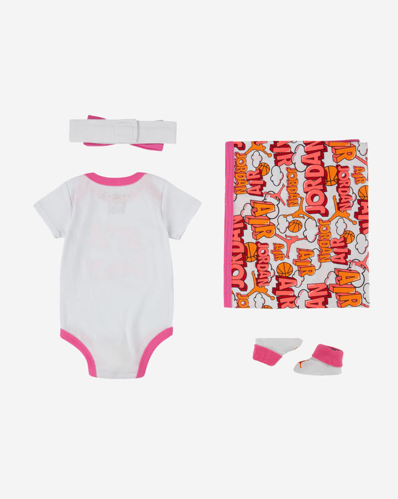 Jordan Infant 4PC Blanket Set NJ0544-001 White 2
