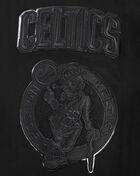 Boston Celtics Triple Black Double Knit Full-Zip Hoodie