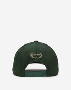 Field Grade No F's Given Twill Leather Trucker Hat 1005036 Green 3