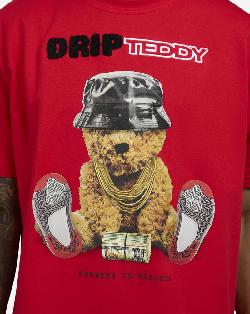 STREETZ IS WATCHIN Drip Teddy Tee SIW2022-RED Red 3