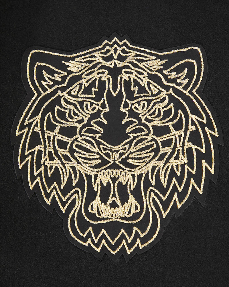 PRO STANDARD Black and Gold Detroit Tigers Varsity Jacket LDT6312887-JBK Black 4