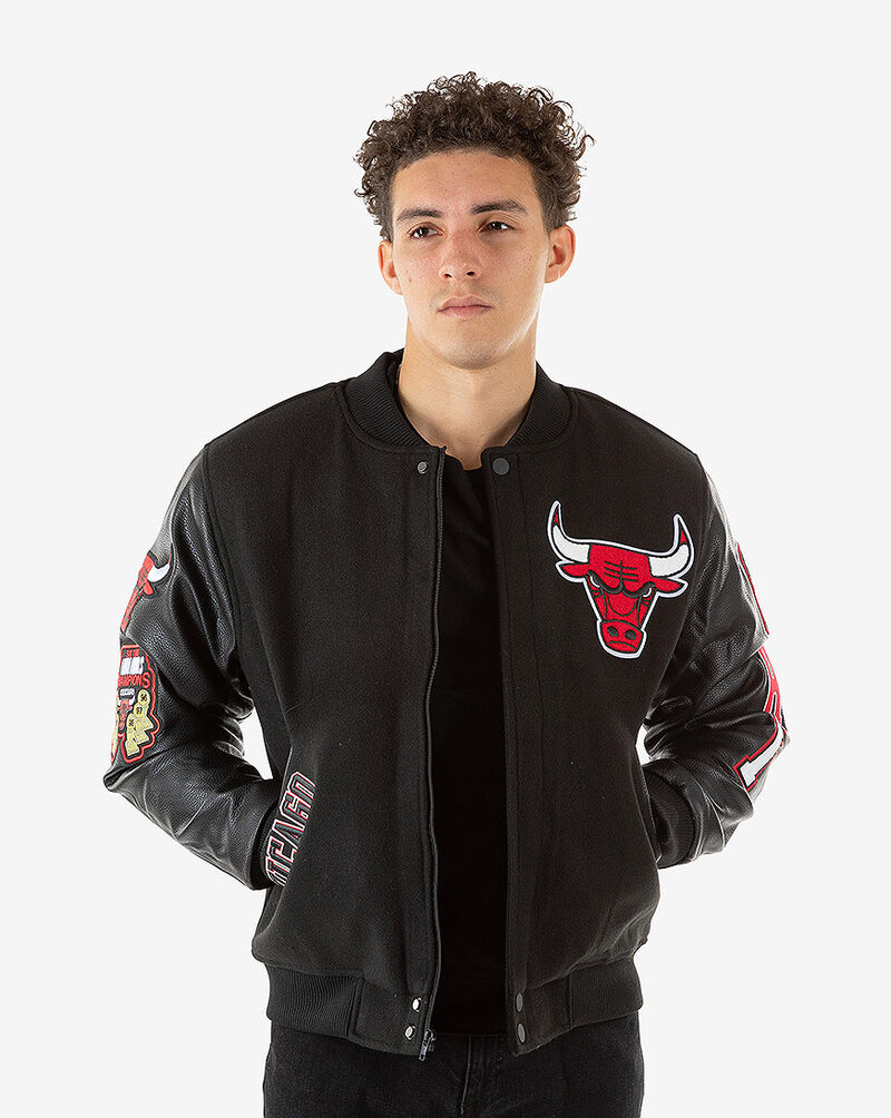 Pro Standard Chicago Bulls Logo Varsity Jacket BCB651681 Black 1