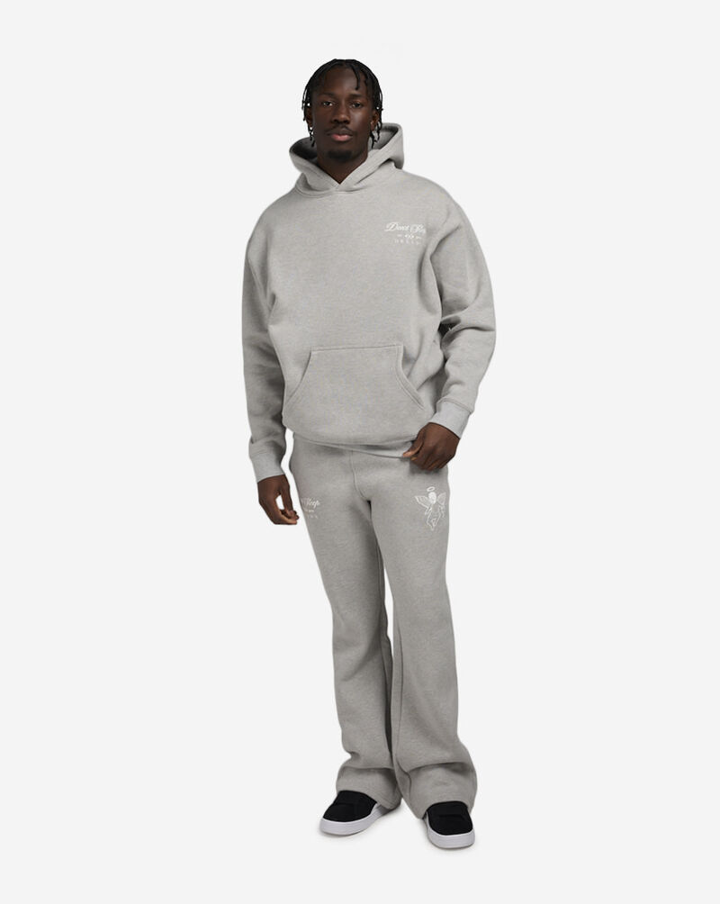 Hasta Muerte Paradise Dove Stacked Fleece Pant HMPARADISEDOVEBTTM-GRY Grey 5