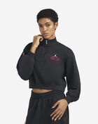 Jordan Brooklyn Fleece Cropped 1/4-Zip Top IV5321-010 Black 1