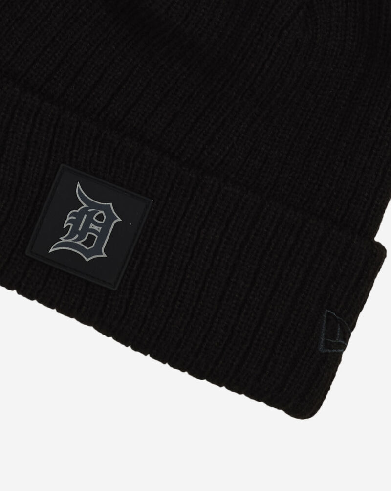New Era Detroit Tigers Rubberized Knit Beanie 60833852 Black 2