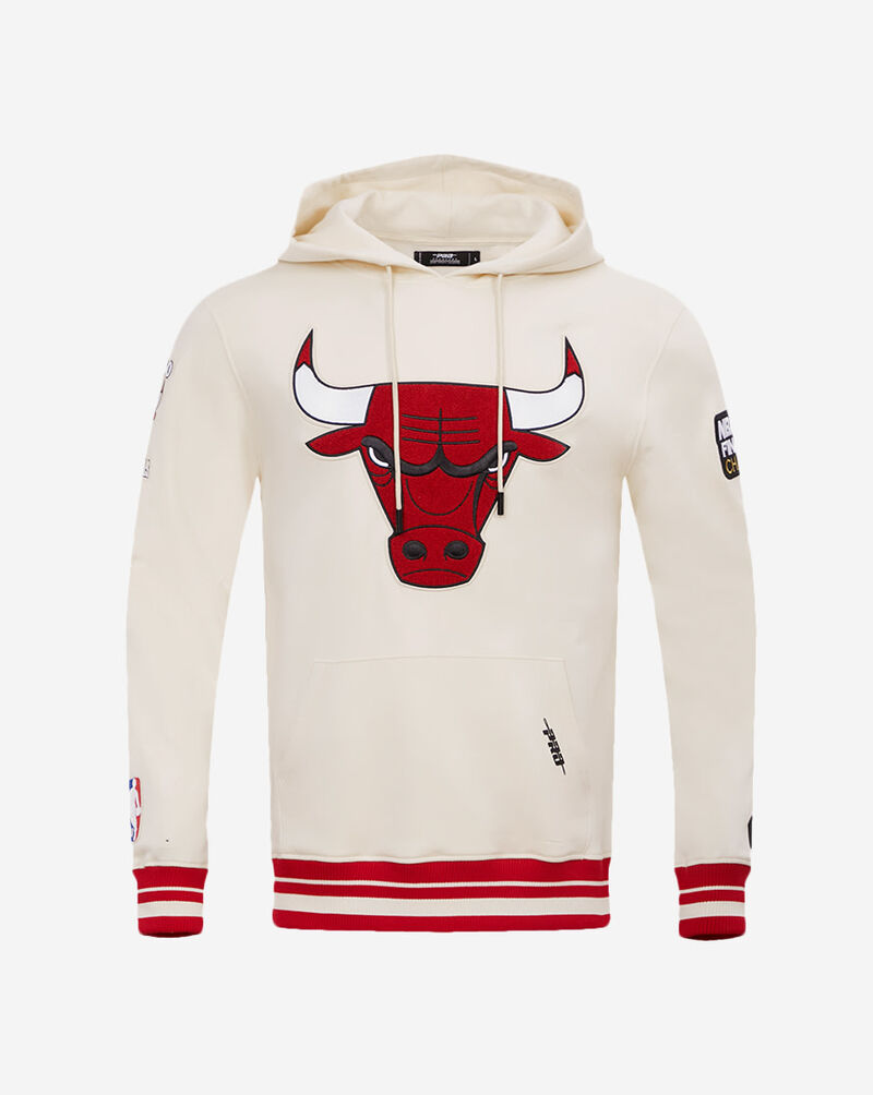 PRO STANDARD Chicago Bulls Retro Classic Fleece Pull Over Hoodie  BCB556008-ERD cream 1