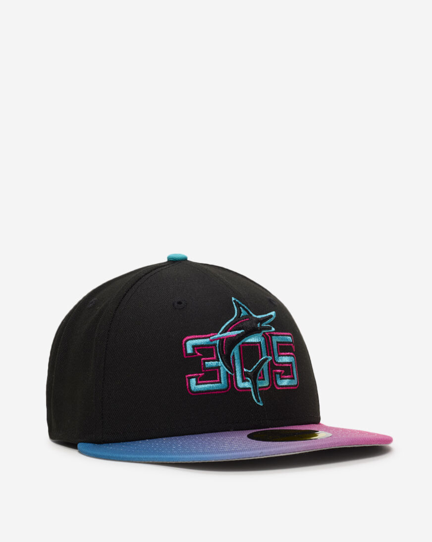 Shop New Era 59Fifty Miami Marlins City Connect Fitted Hat