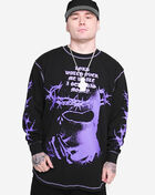 Hasta Muerte Thorn Bala Lord Waffle Long Sleeve Tee HM-THORNBALALORDWAFFLE-SHIRT-BLACK Black 1