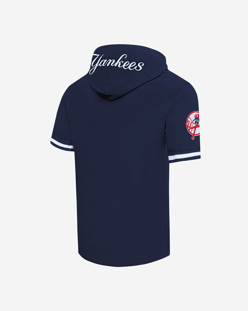 PRO STANDARD New York Yankees Aaron Judge #99 Classic Short Sleeve Pull Over Hoodie  LNY1315450-MDN Blue 3