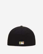 New Era 59Fifty Los Angeles Dodgers Green Bark Fitted Hat 70948475 Black 3