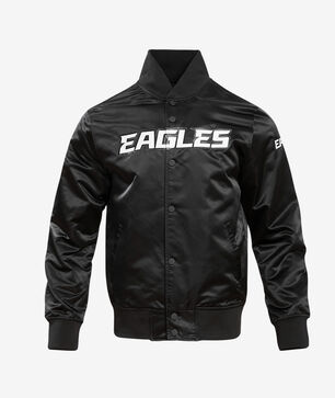 Philadelphia Eagles Big Logo No Fill Satin Jacket