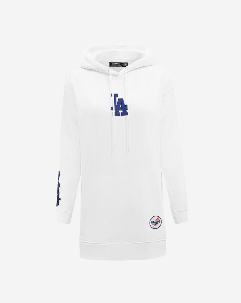PRO STANDARD Los Angeles Dodgers Classic Fleece Hoodie Dress LLDB34410-WHT White 1