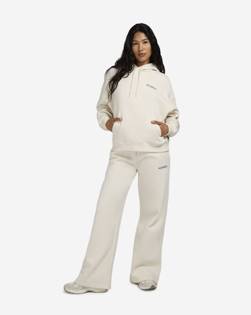 New Balance Reimagined Fleece Oversized Hoodie WT53515-LIN cream 4
