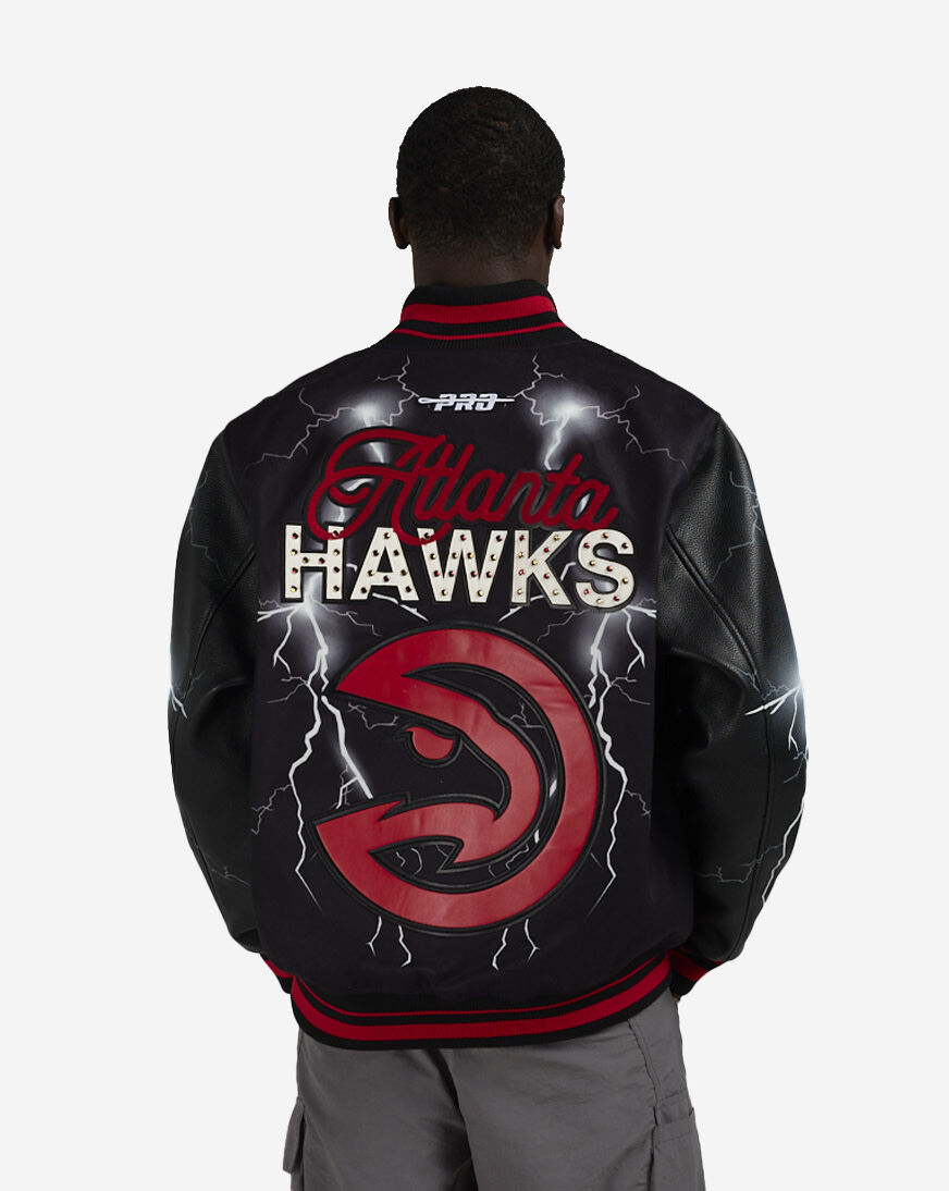 Shop PRO STANDARD Atlanta Hawks Lightning Jacket BAH6517043-BRK