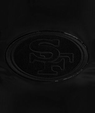 San Francisco 49Ers Triple Black Satin Jacket