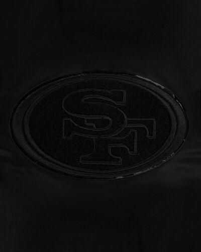 San Francisco 49Ers Triple Black Satin Jacket