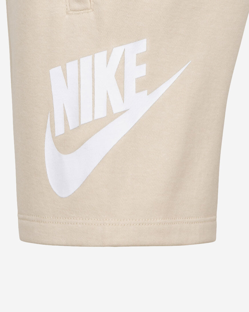 Shop Nike Little Kids' Club Fleece Shorts 86L100-X5C cream