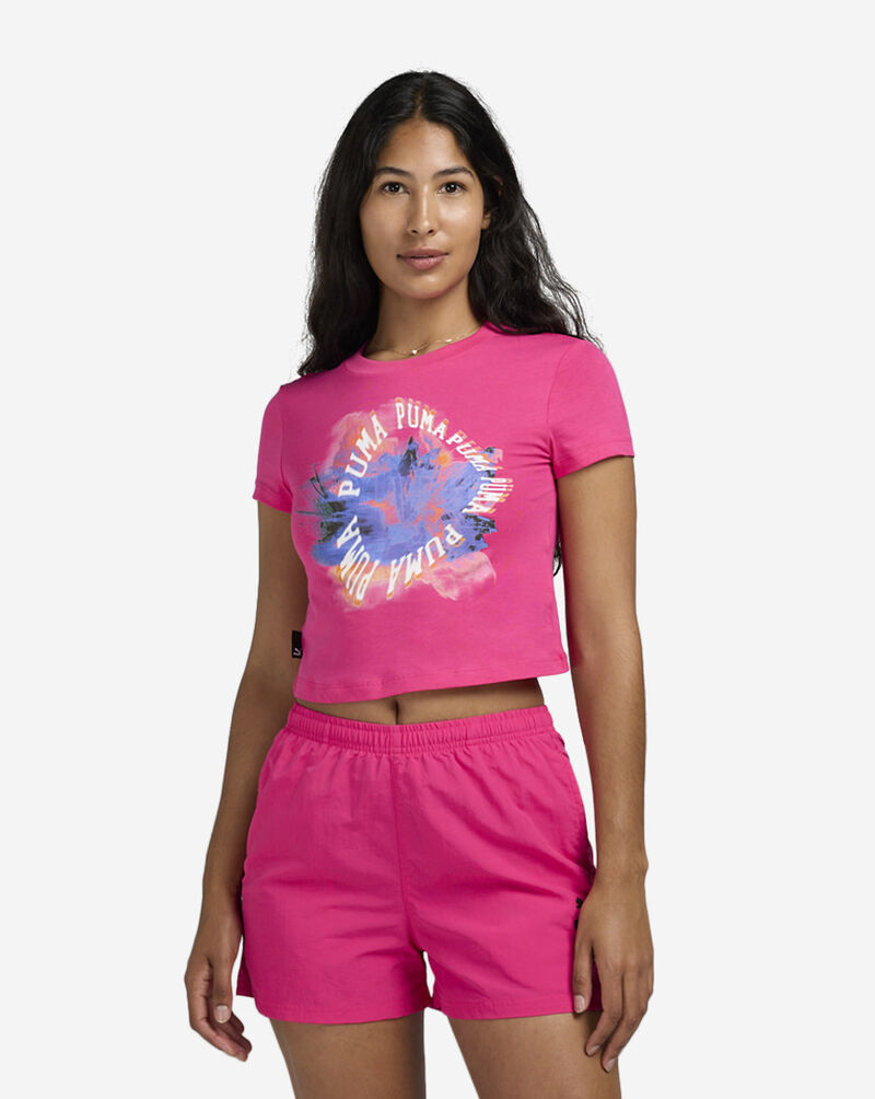 Puma Classics Turn It Up Small Tee 62659859 Pink 1